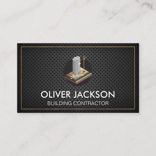 Building Construction | Property Developer Business Card (Front)