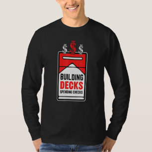 Building Decks Spending Checks Game Card Collector T-Shirt