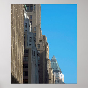 Building facades Manhattan New York City USA Poster
