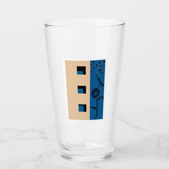 Building Flower Glass (Front)