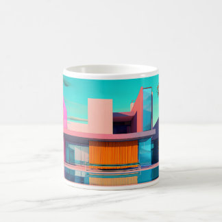 Building In Pop Art Style Coffee Mug
