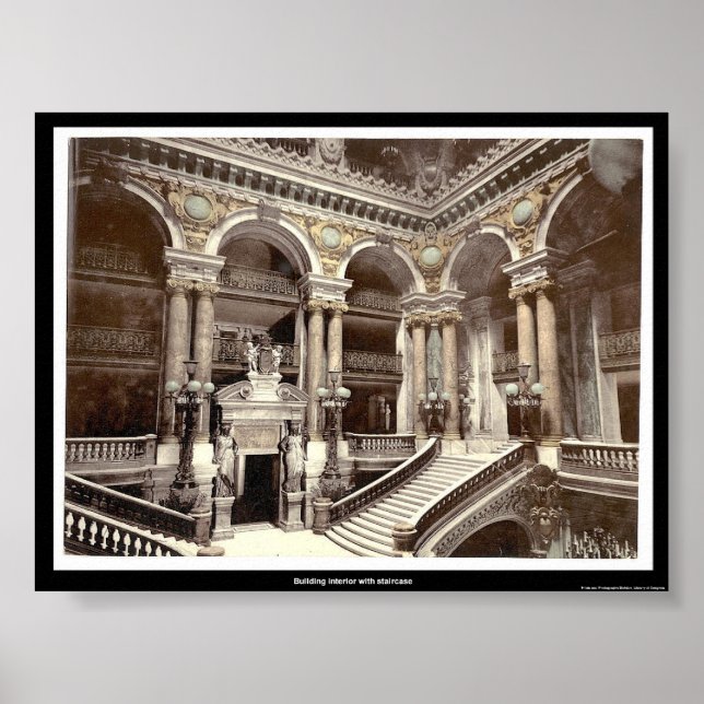 Building interior with staircase poster (Front)
