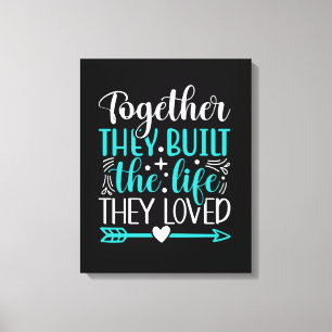 Building Life Together Canvas Print