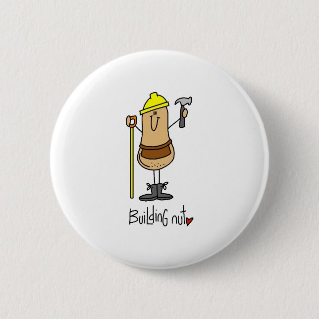 Building Nut 2 Inch Round Button (Front)