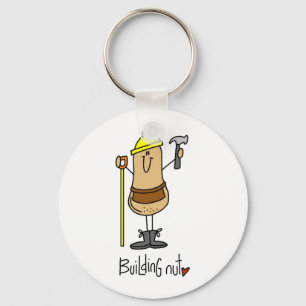 Building Nut T-shirts and Gifts Keychain