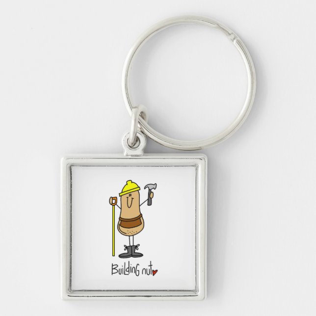 Building Nut T-shirts and Gifts Keychain (Front)