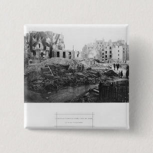Building of Avenue de l'Opera 2 Inch Square Button