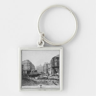 Building of Avenue de l'Opera 2 Keychain