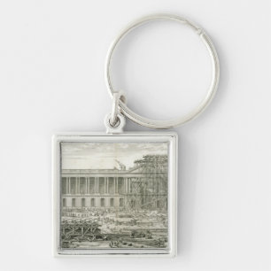 Building of the Main Entrance of the Louvre, Paris Keychain