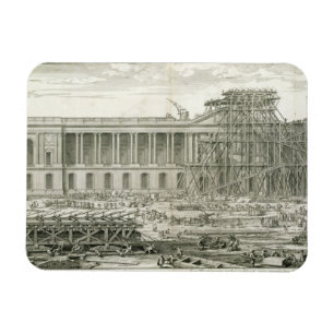 Building of the Main Entrance of the Louvre, Paris Magnet