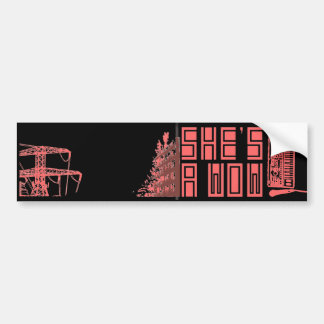 Building on Fire/Synth Bumper Sticker