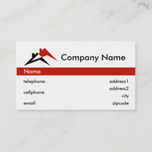 Building or Roofing Business Card Design
