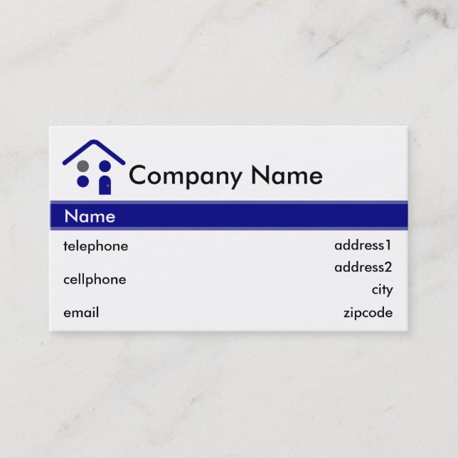 Building or Roofing Business Card Design (Front)