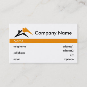 Building or Roofing Business Card Design