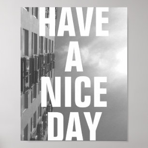 Building&Sky mural Poster