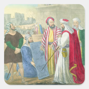 Building the City and the Tower of Babel, from a b Square Sticker