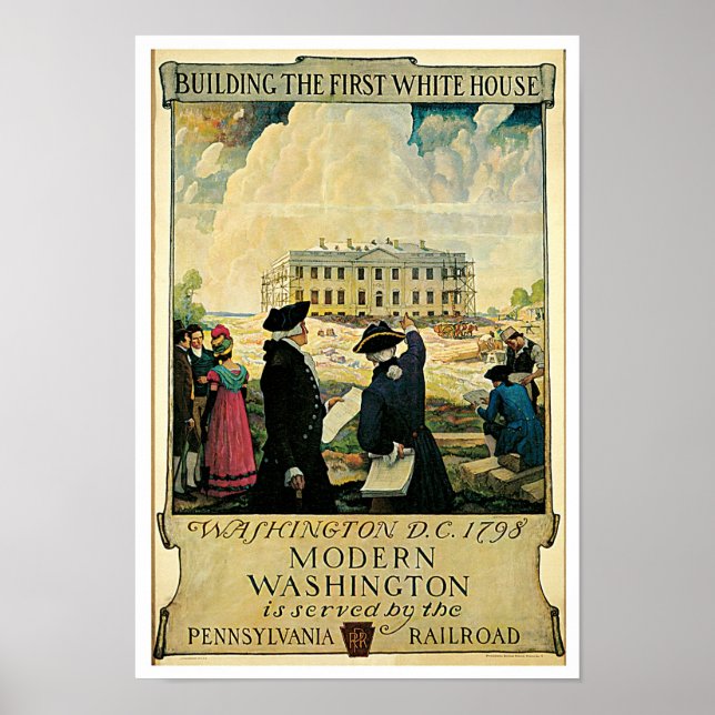 Building The First White House Poster (Front)