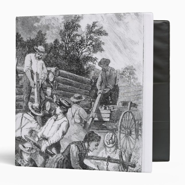 Building the Log-Cabin Binder (Front/Inside)