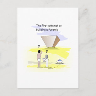 Building the Pyramids Postcard
