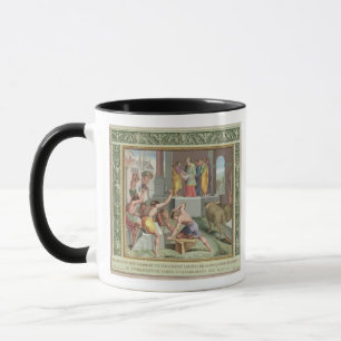 Building The Temple of Solomon, illustration from Mug