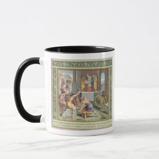 Building The Temple of Solomon, illustration from Mug (Left)