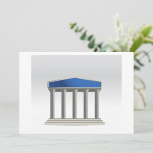 Building With Columns Invitations