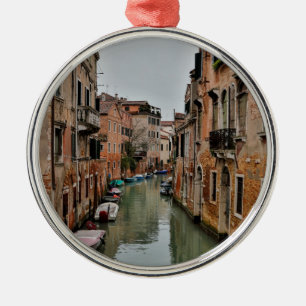 Buildings along canals of Venice Metal Ornament