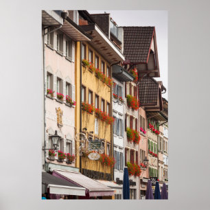 Buildings along Kaiserstrasse Poster