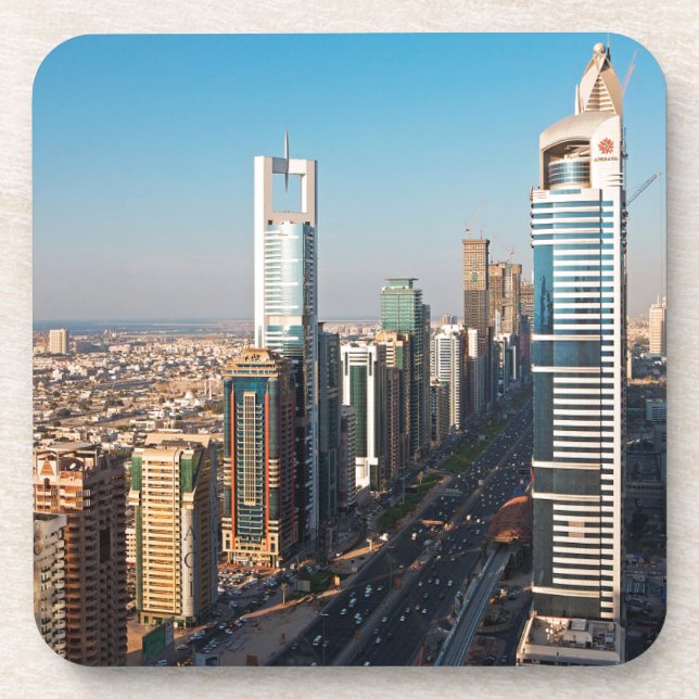 Buildings Along Sheikh Zayed Road, Dubai Coaster (Front)