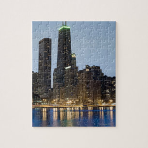 Buildings along the downtown Chicago lakefront Jigsaw Puzzle