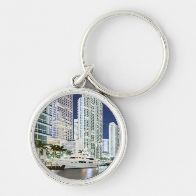Buildings along the Miami River Riverwalk Keychain (Front)