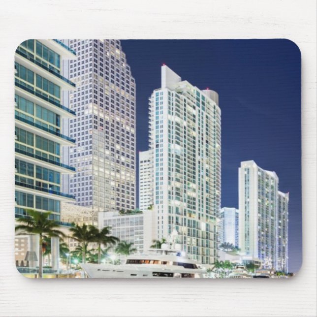 Buildings along the Miami River Riverwalk Mouse Pad (Front)