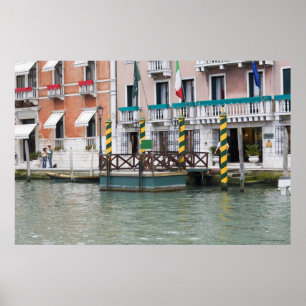 Buildings at the waterfront in Venice, Italy Poster