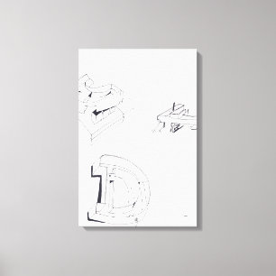 Building's Games CLD Monogram Drawing 15 Canvas Print