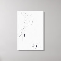 Building's Games K Monogram Drawing 19 Canvas