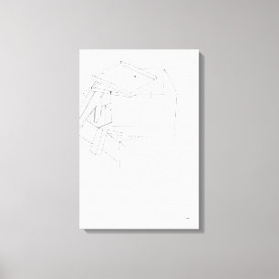 Building's Games Letters in the box Drawing 9 C Canvas Print