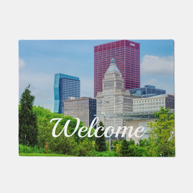 Buildings In Chicago Doormat (Front)