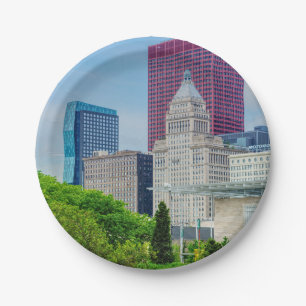 Buildings In Chicago Paper Plate