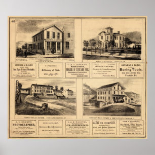 Buildings, Oil City, Franklin, Tarr Farm Poster