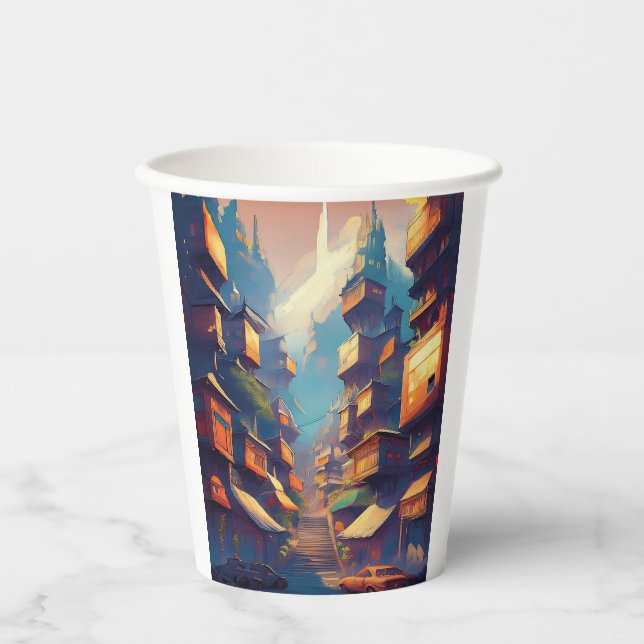 Buildings Paper Cups (Front)