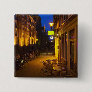 Buildings with 17th or 18th century facade and 2 inch square button