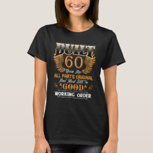 Built 60 Year Ago Birthday Crew 60th Bday Family P T-Shirt