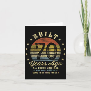 Built 70 Years Ago - All Parts Original 70th Birth Card