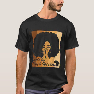 Built By Black History Afro Black Pride T-Shirt