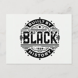 built by black history  postcard