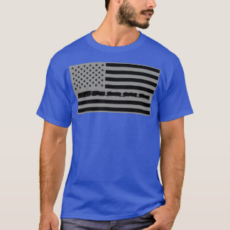 Built By Steam Railroad Heritage Flag 1 T-Shirt
