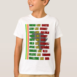Built by Teach Black History Month Kids Proud Afri T-Shirt
