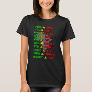 Built By Teach Black History Month Kids Proud Afri T-Shirt