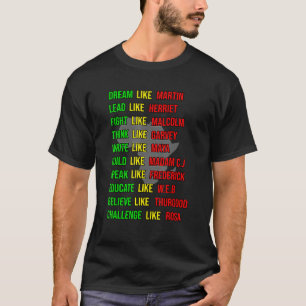 Built By Teach Black History Month Kids Proud Afri T-Shirt
