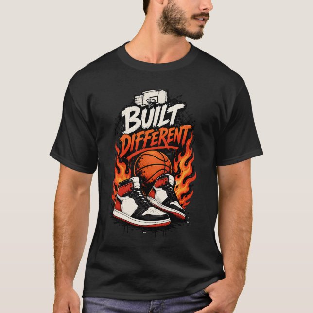 Built Different Basketball Sneakers T-Shirt (Front)